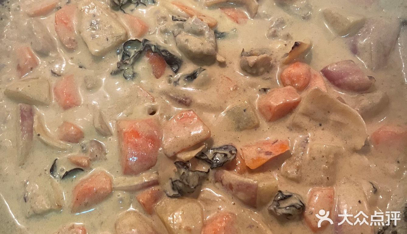 鸡腿奶味咖喱拌面