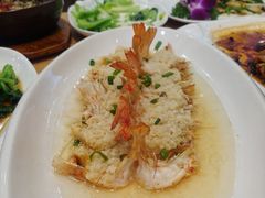 蒜蓉开边蒸虾-周锦记广式餐厅