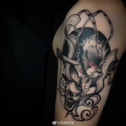 blackwork-黑旗纹身