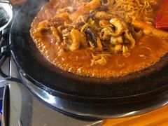 八爪鱼微辣-红辣椒八爪鱼特色韩国料理
