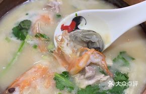 Shrimp-Oyster-Chicken Congee