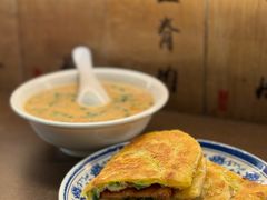 咸豆浆-老客满蛋饼(双塔市集店)