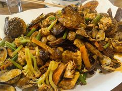 -东来菜馆•手抓海鲜家常菜•海鲜锅贴(鸽子窝店)