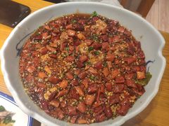 麻辣猪脑-丁记盐蘸牛肉·新杭菜(河东路店)