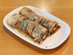 葱饼卷牛肉-台北楚楚园馅饼粥(虹桥南丰城店)