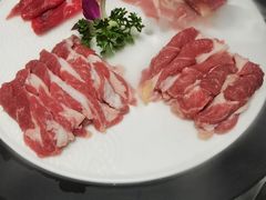 手切鲜肉拼盘-京门老爆三·铜锅涮肉 爆肚(芳群园店)