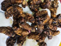 炸蝉蛹-北京龙庆四季香农家饭庄·灶台鱼·碳烤虹鳟鱼(龙庆峡店)