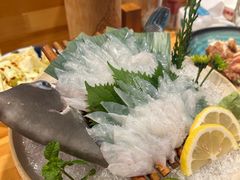 扒皮鱼生鱼片-晶吉·居酒屋·烧鸟·生鱼饭(中山区民主广场店)