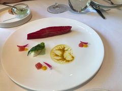 挪威烟熏三文鱼水晶黄瓜香槟奶油-福楼法餐厅FLO