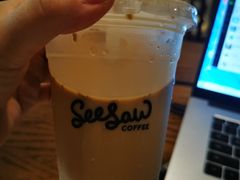 繁星桂花燕麦拿铁-Seesaw Coffee(深圳万象天地店)