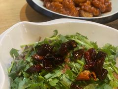 黑蒜子牛肉粒-陈傻子餐厅(世纪都会店)