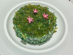 葛仙米粉蒸茼蒿-俏立方·15年新楚菜