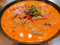 自制不老牛肉汤锅-付掌柜在成都·热炒砂锅集(金禾店)