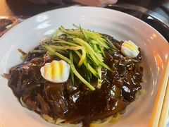 韩式炸酱面-包装马车·韩国料理·포장마차