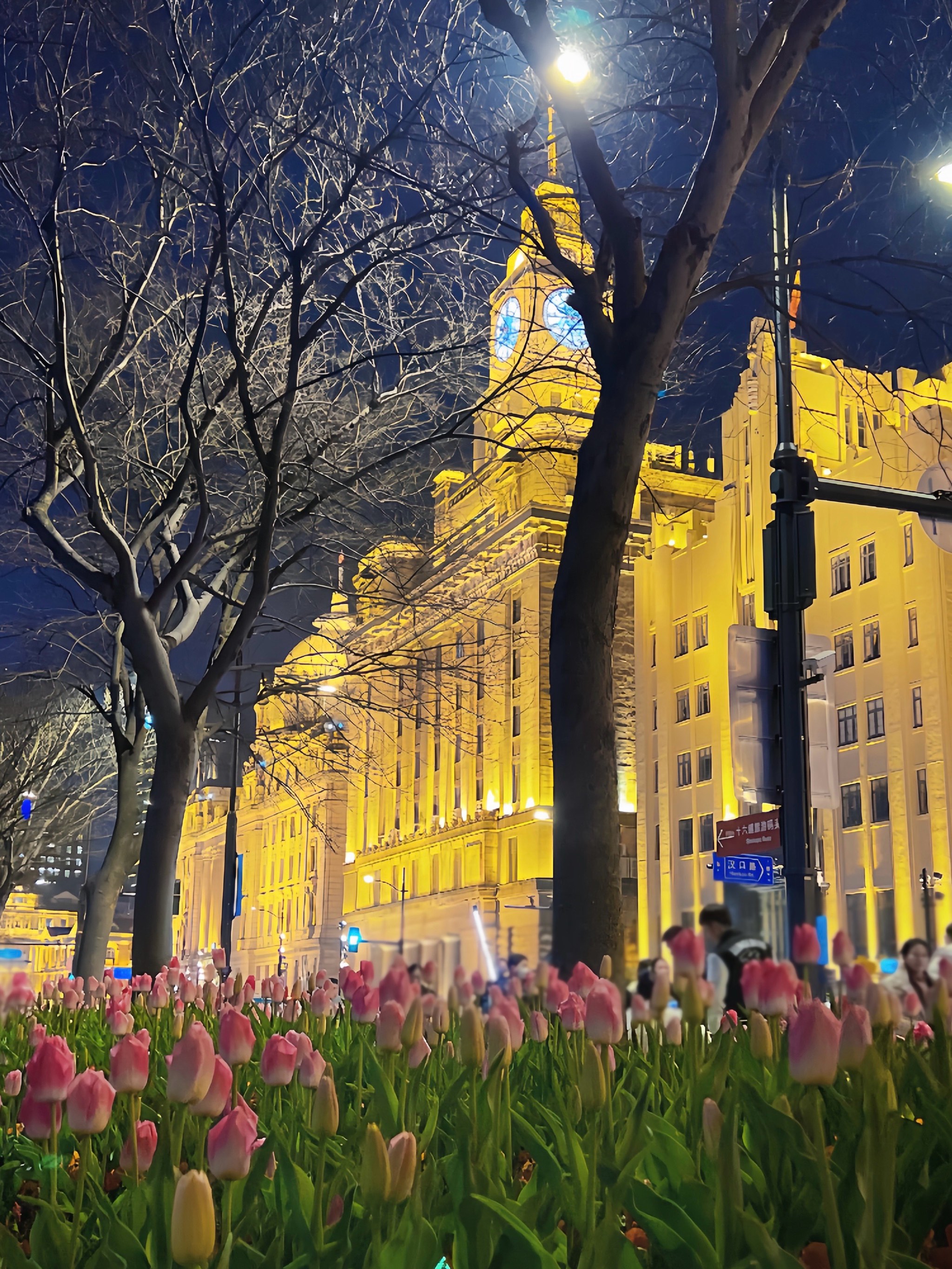 天津塘沽外滩夜景图片