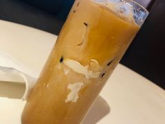 黑糖燕麦冰拿铁-sugarman espresso素饮糖人高新咖啡工厂