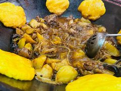 铁锅炖大公鸡半只-粗粮人家·东北菜(洋桥店)