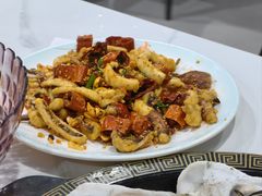 干煸鱿鱼-巧克力渔家.小船海鲜胶东菜(万平口店)