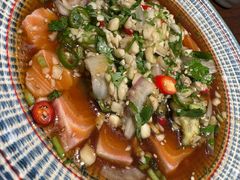 潮汕生腌三文鱼-乔街深夜食堂·台州菜·高压锅生蚝(杭州总店)