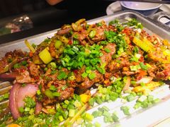 葱椒爆牛肉-绿茶餐厅(深圳龙华天虹购物中心店)