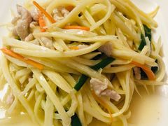 茭白炒肉丝-民间瓦缸煨汤館(嵩山路店)