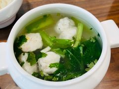 鲜嫩黄花鱼丸汤-将相和·海鲜蒸饺大连菜