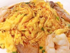 虾仁叉烧双拼滑蛋饭-旺记冰室(九龙中心大厦店)