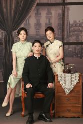 -时光纪亲子全家福照相馆(静安店母女写真父母纪念照)