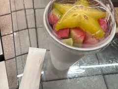 手炒岭南甘草四果炒冰-喜茶(深圳万象城黑金店)