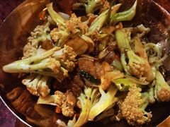 干锅有机花菜-绿茶餐厅(华联万柳店)