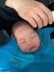 -慧婴轩婴儿理胎发胎毛笔胎毛画手足印(通州店)