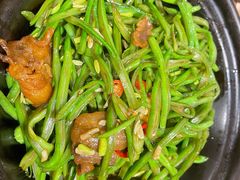 砂煲扁豆丝-天和晟新京菜.水煮鱼.湘土菜(国展店)