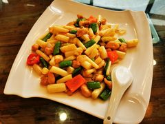 鸡丁川辣炒藕尖-绿雅居原生态农庄(小涌店)