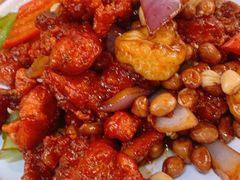 椒香虾仁爆鸡球-陈傻子餐厅(世纪都会店)