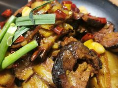 柴火腊肉拼猪血丸子-望湘园·湖南菜(宏伊店)