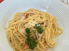 奶油芝士鸡肉培根意面-必胜客(大坪英利店)