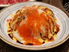 三文鱼流心熔岩饭-梦山水日本烧肉(五四广场店)