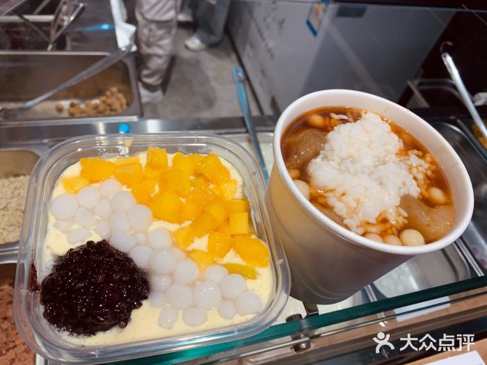 甜心闲生手工传统冰粉(华润24城店)招牌杨枝甘露冰粉图片