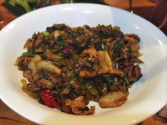 水淹菜炒肉-蜗牛小馆醉乡民谣云南菜(惠新西里店)