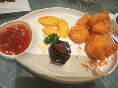 山楂汁高丽酥虾球-金悦轩海鲜酒家(拱北店)