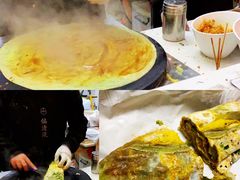 草鸡蛋菠菜煎饼果子-何太吉·煎饼果子(海防路店)
