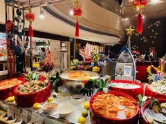 自助取餐区-广州希尔顿逸林酒店-OPEN開·全日制餐厅·海鲜·小火锅·自助餐(东风路店)