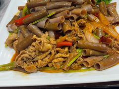 肥牛爆海肠-君霖海鲜私房菜(春柳店)