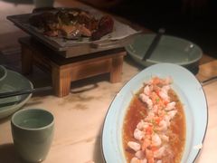 金银蒜蒸凤尾虾-绿茶餐厅(西单老佛爷店)