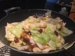 干锅手撕包菜-俏九州·小炒黄牛肉(华润万象汇店)