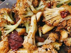 干锅菜花-祝家饺子馆