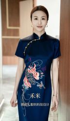 -禾米旗袍妈妈装礼服定制(嘉业国贸店)