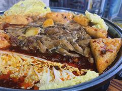 -老红桥炸灌肠牛肚锅烧烤(定福庄店)