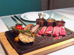 澳洲特拉克拉西冷牛排-蜜桃花开·中西融合菜E&W(南长街店)