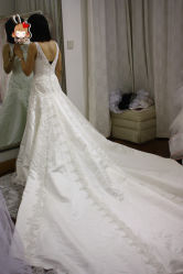 绝美的2米蕾丝大拖，很皇家的感觉-LANYI COUTURE高级婚纱礼服改衣店